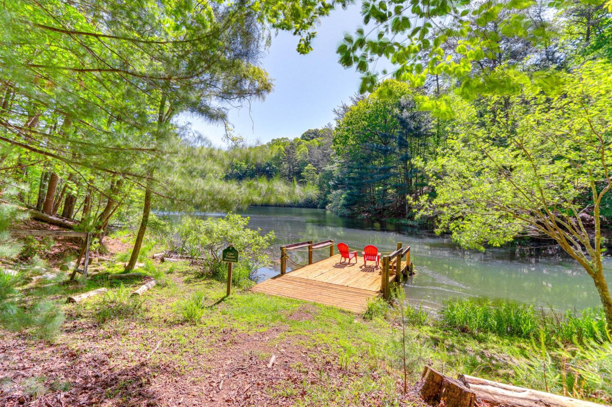 Lakeside Cabin Game Room, Dock, Orchard, Wineries Ellijay Exterior photo